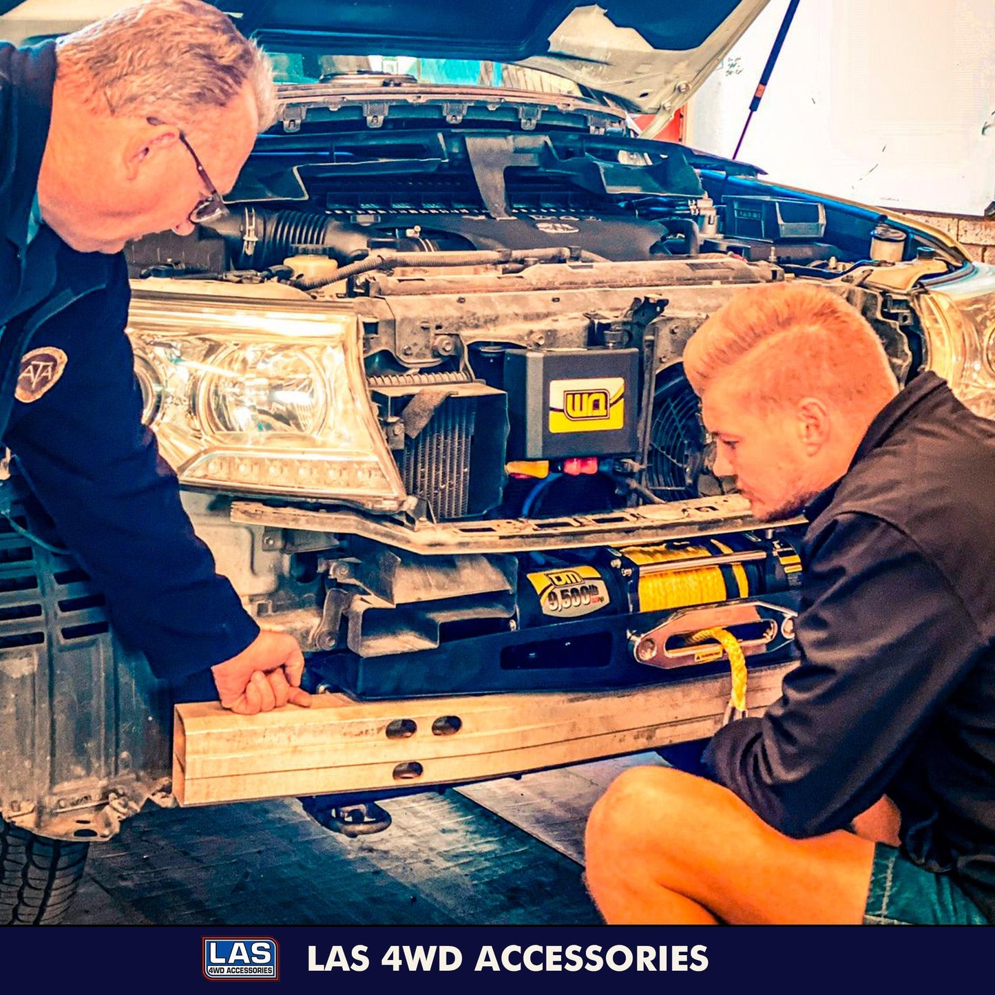 LAS 200 SERIES WINCH PLATE - BEHIND OE BUMPER - LA Sport Pretoria