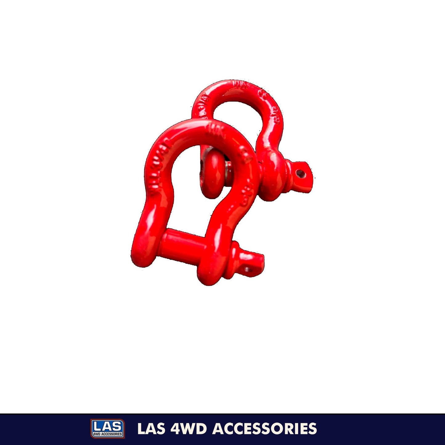 BOW SHACKLE RED 3.25T SET OF 2 - LA Sport Pretoria
