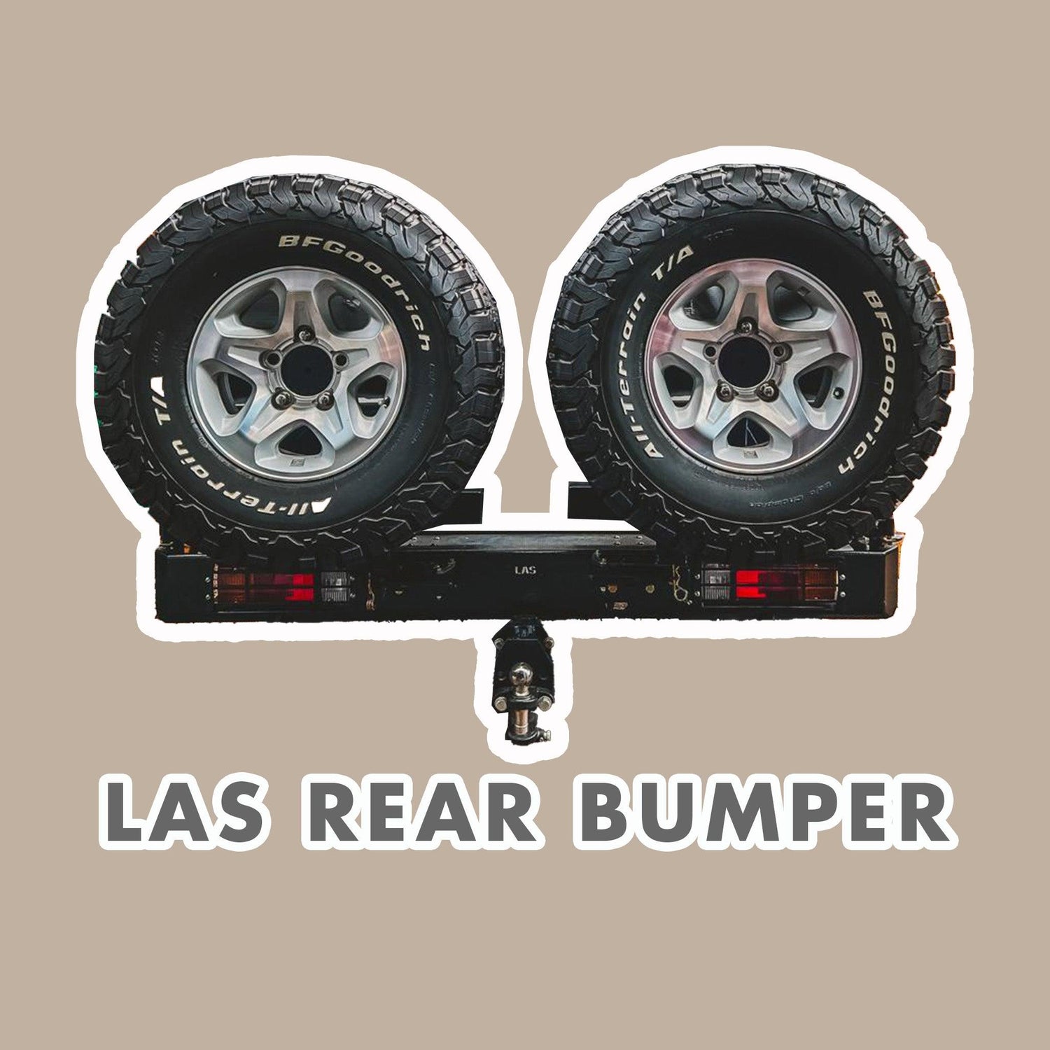 LAS REAR BUMPER AND SPARE WHEEL CARRIER - LA Sport Pretoria