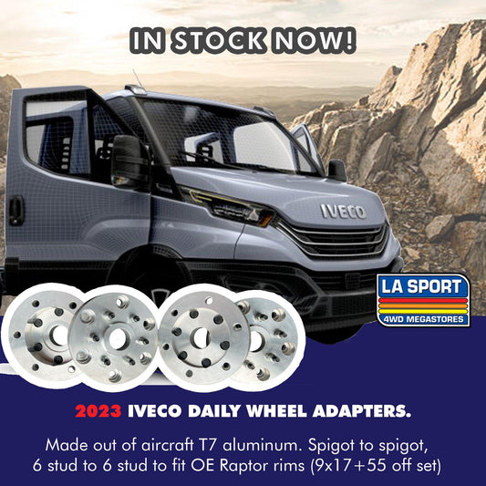 LAS IVECO WHEEL WHEEL ADAPTORS ARE IVECO DAILY SIX STUD - LA Sport Pretoria 