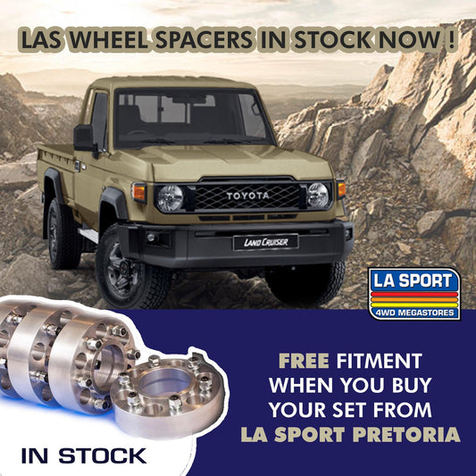 LAS NEW 2024 LAND CRUISER WHEEL SPACERS - LA Sport Pretoria 